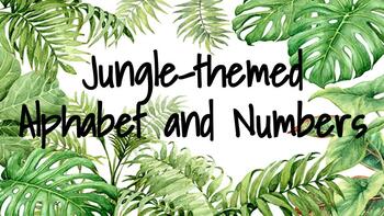 Preview of Jungle *** themed Alphabet and Numbers