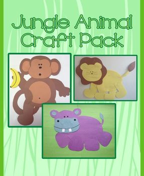 Preview of Jungle Animal Craft Pack - 3 Craft Bundle