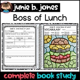 Junie B. Jones Boss of Lunch Novel Study