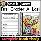 Junie B. Jones First Grader At Last! Novel Study