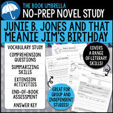 Junie B. Jones and That Meanie Jim's Birthday Novel Study