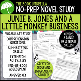 Junie B. Jones and a Little Monkey Business Novel Study