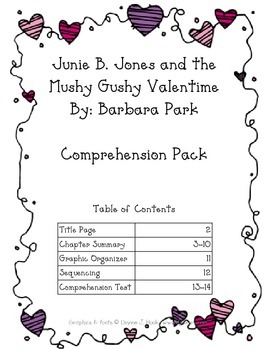 junie b and the mushy gushy valentime