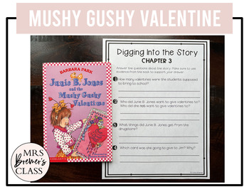 junie b jones mushy gushy valentine book report