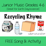 Junior 4-6 Music - FREE Song & Activity - Recycling Rhyme