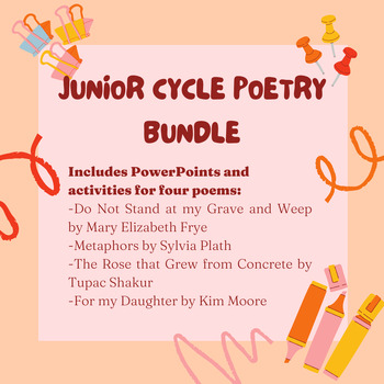 Preview of Junior Cycle Poery Bundle: 4 Poems