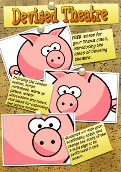 Preview of Junior Devised Theatre - Introductory Lesson - 3 Little Pigs