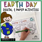 Earth Day Activities - PAPER & DIGITAL - Grades 1-2