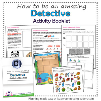 Preview of Junior Girl Scout Detective Activity Booklet