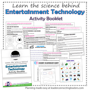 Preview of Junior Girl Scout Entertainment Technology Activity Booklet