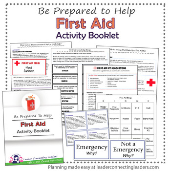 Preview of Junior Girl Scout First Aid Activity Booklet