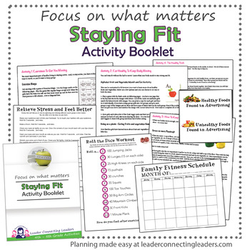 Preview of Junior Girl Scout Staying Fit Activity Booklet