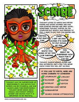 Preview of Girl Scout Junior Superhero Scribe Download