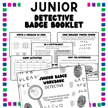 Preview of Junior Girl Scouts Badge Booklet - Juniors Detective Badge Activities