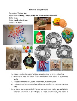 Preview of Junior High Art Drawing and Sculpture 30 Lesson Package