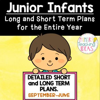Preview of Junior Infants Long and Short Term Plans for the Entire Year