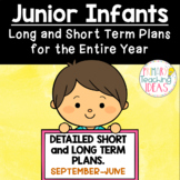 Junior Infants Long and Short Term Plans for the Entire Year
