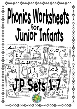 Junior Infants Phonics Worksheets Sets 1 7 Bundle Tpt