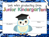 Junior Kindergarten Graduation Certificates