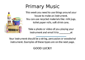 Preview of Junior Music Creation Task (Remote Learning Friendly)