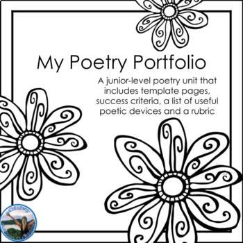 Preview of Junior Poetry Portfolio Book