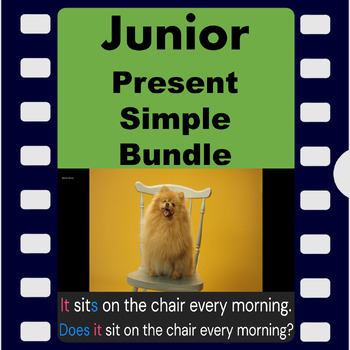 Preview of Junior - Present Simple - Videos with audio - Bundle