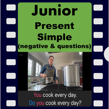 Preview of Junior - Present Simple - (negative & questions) - Video with audio
