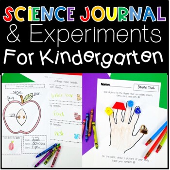 Preview of Science Journal Experiments and Activities for Kindergarten