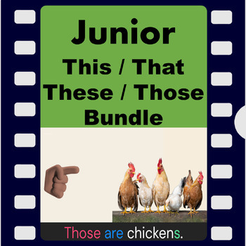 Preview of Junior - This / That / These / Those - Videos with audio - Bundle