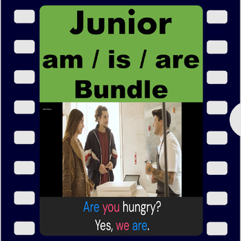 Preview of Junior - am / is / are - Videos with audio - Bundle