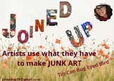 Junk Art - Tin Can Bugged Eyed Bird