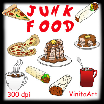 Preview of Junk Food Clip Art FREE