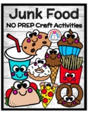 Junk Food Craft Activities NO PREP: Taco, Pizza, Ice Cream