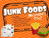 Junk and Fast Foods Flashcards and Vocabulary Activities