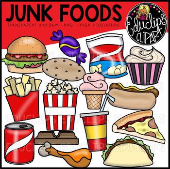 Preview of Junk Foods Clip Art Set {Educlips Clipart}