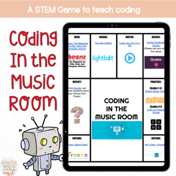 Preview of Coding in the Music Room: A STEM Hyperdoc/Choiceboard for Virtual Learning