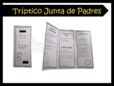 Junta de bienvenida a padres (triptico) editable