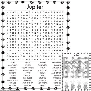 Preview of Jupiter Word Search