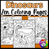 Jurassic Dinosaurs, Coloring Pages, Zen Doodle Coloring Sh