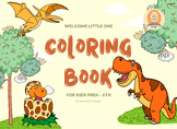 Jurassic Joy: 21 Dinosaur Coloring Sheets for Creative Learning