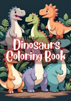 Preview of Jurassic Joy: Dinosaur Coloring Adventure - 100 Pages of Prehistoric Delight!