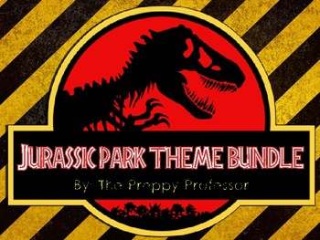 Preview of Jurassic Park Dinosaur Classroom Theme Bundle
