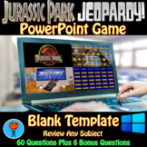 Jurassic Park & Jeopardy PowerPoint Game Bundle - 2 Custom