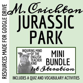 Preview of Jurassic Park Quiz and Vocabulary Games Bundle (First Iteration) - Google