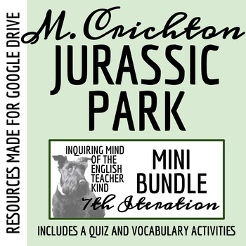 Preview of Jurassic Park Quiz and Vocabulary Games Bundle (Seventh Iteration) - Google