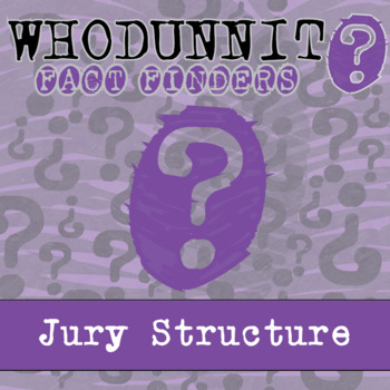 Preview of Jury Service Whodunnit Activity - Printable & Digital Game Options