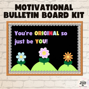 Preview of Just Be You Motivational Bulletin Board Kit