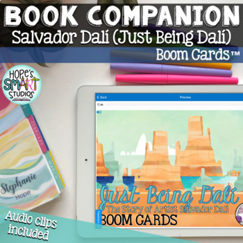 Preview of Just Being Dali: Story of Artist Salvador Dali - Book companion (BOOM CARDS™)