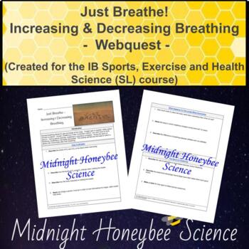 Preview of Just Breathe! Increasing & Decreasing Breathing - A Webquest -