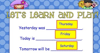 Preview of Just Calendars Bundled for Smart Board